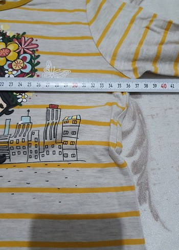 Kız Çocuk Çiçekli Uzun Kollu Tişört - Görsel 5