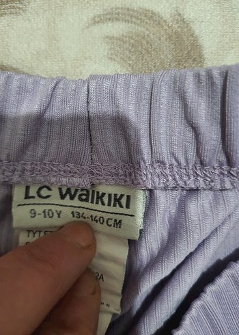 Kız Çocuk Mor Elastik Belli Tayt - Görsel 2