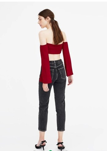 baglamali kollu krop bustiyer - Görsel 2