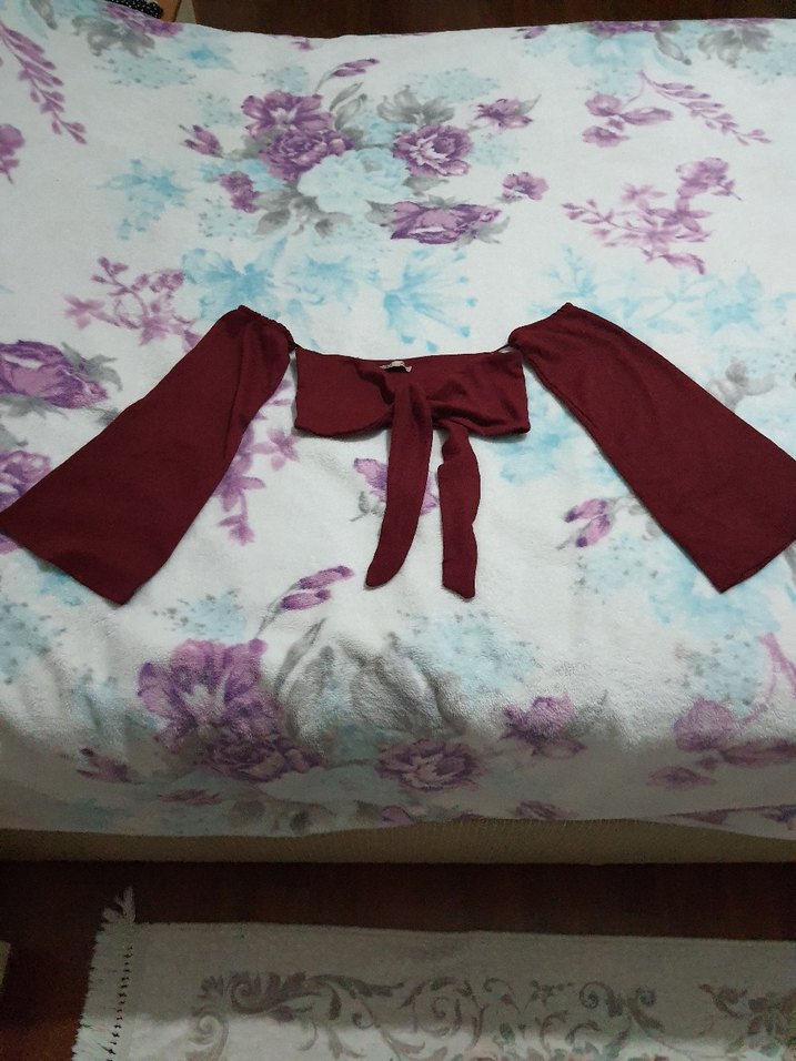 baglamali kollu krop bustiyer - Görsel 3