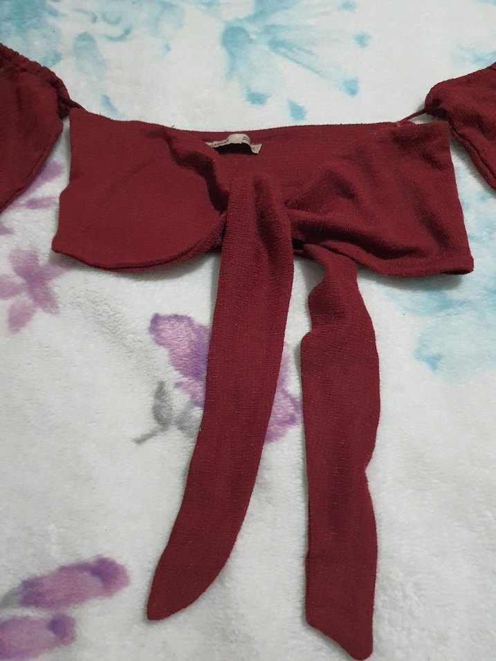 baglamali kollu krop bustiyer - Görsel 4