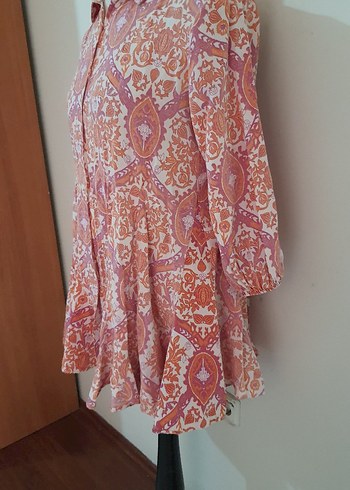 Zara gömlek yaka elbise