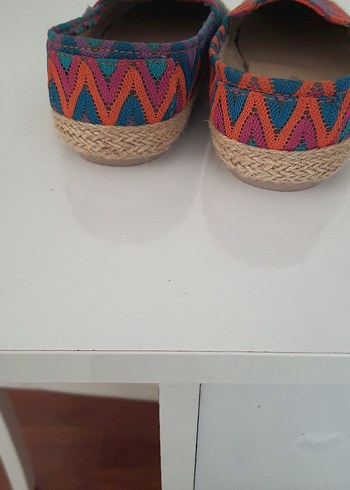 Renkli Bağcıksız Bohem Kadın Espadril - Görsel 5