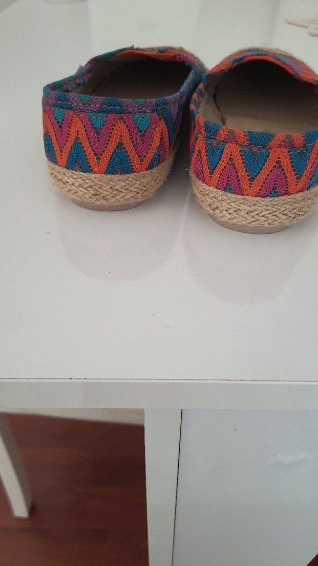 Renkli Bağcıksız Bohem Kadın Espadril - Görsel 5