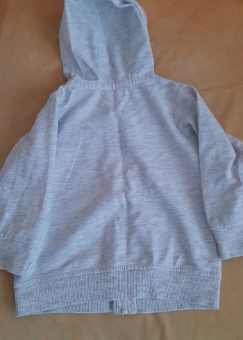 Kapüşonlu Gri Erkek Çocuk Sweatshirt - Görsel 5