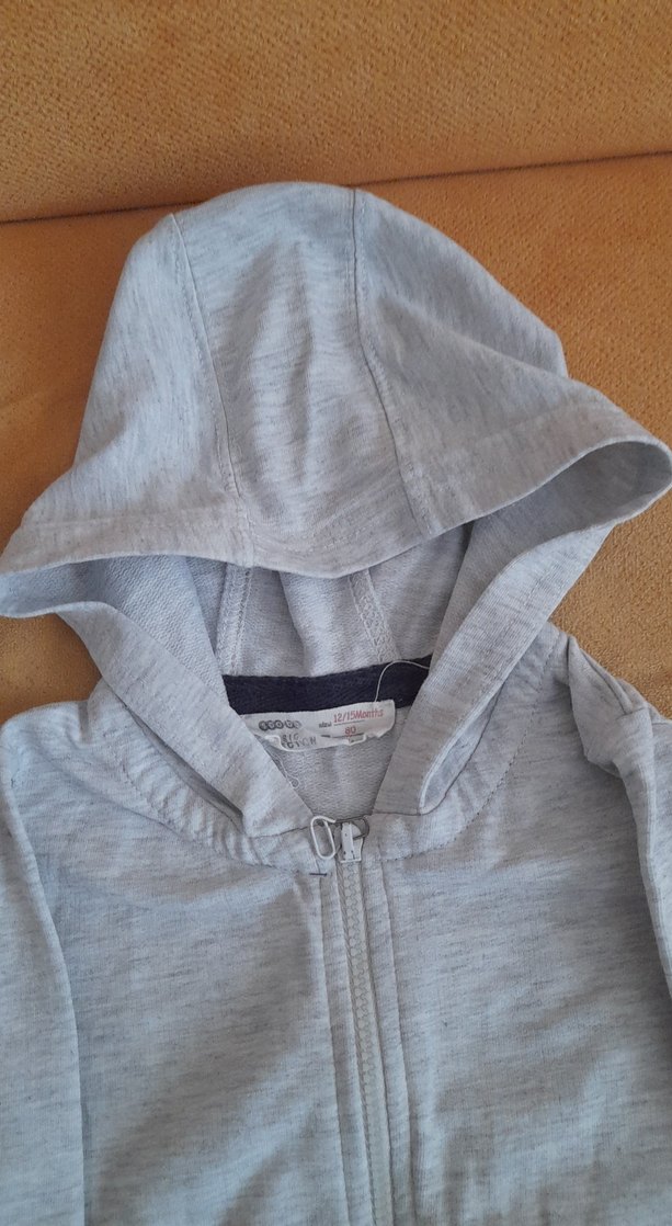 Kapüşonlu Gri Erkek Çocuk Sweatshirt - Görsel 3