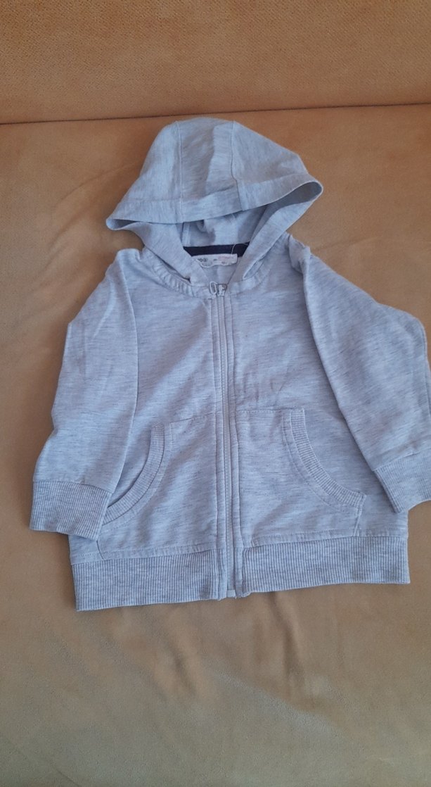 Kapüşonlu Gri Erkek Çocuk Sweatshirt - Görsel 2