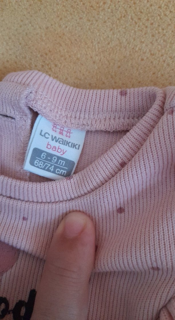 Kız Çocuk Pembe Fırfırlı Sweatshirt - Görsel 3