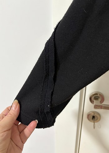 Siyah Midi Boy Salaş Hırka - Görsel 3