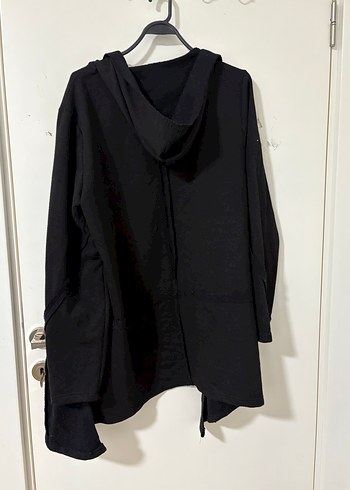 Siyah Midi Boy Salaş Hırka - Görsel 5