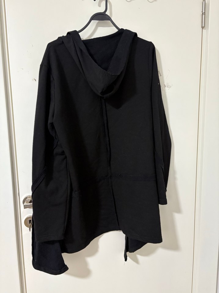 Siyah Midi Boy Salaş Hırka - Görsel 5