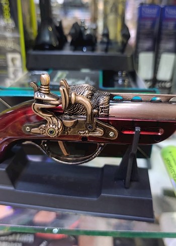 Bordo Renkli Klasik Görünümlü Oyuncak Tüfek - Görsel 2