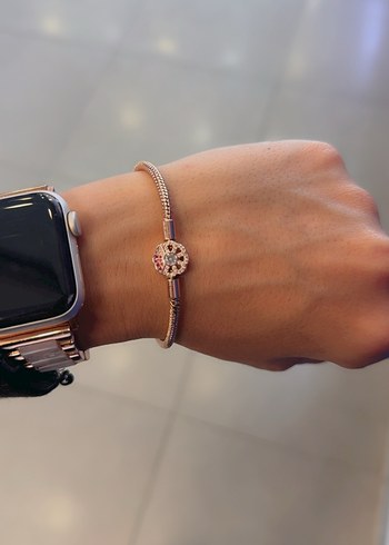 Minimalist Bohem Altın Renkli Bileklik 925 ayar gümüş - Görsel 3