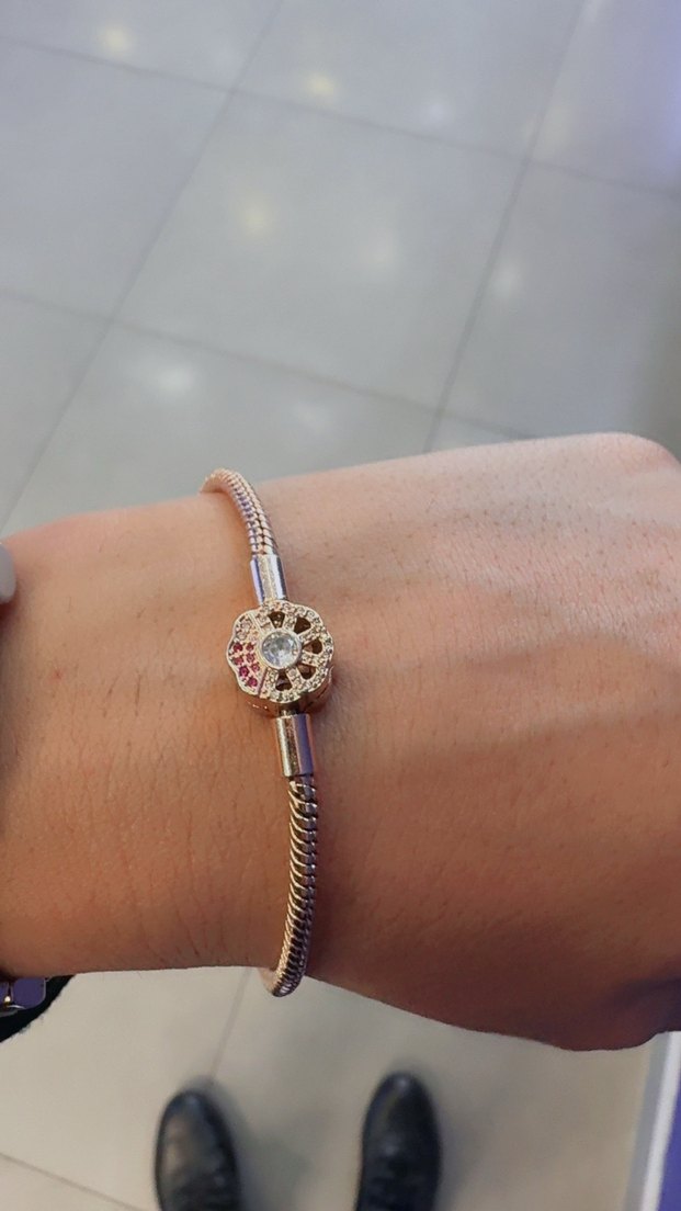 Minimalist Bohem Altın Renkli Bileklik 925 ayar gümüş - Görsel 2