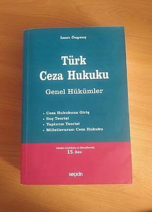 İzzet Özgenç Ceza Genel Hükümler