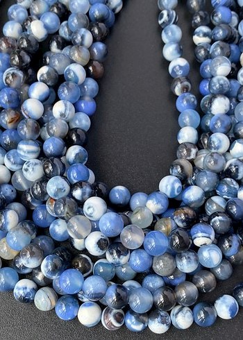 Gri Turkuaz Orijinal Doğal Taş 8 Mm