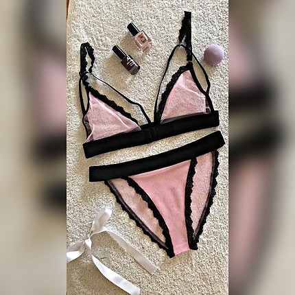 Pembe bralet