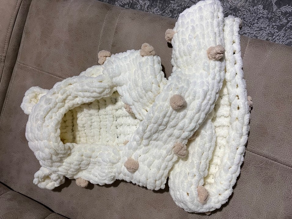 El yapımı Puffy atkılı şapka - Görsel 2