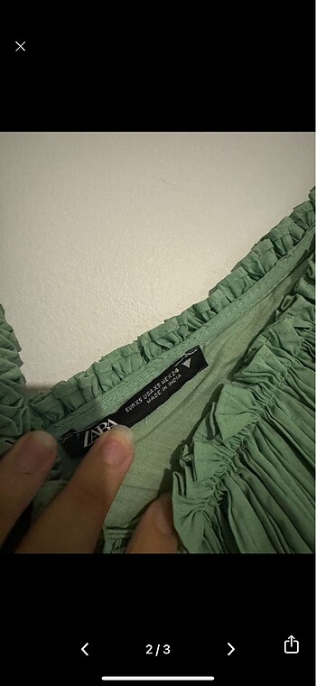 xs Beden Zara elbise