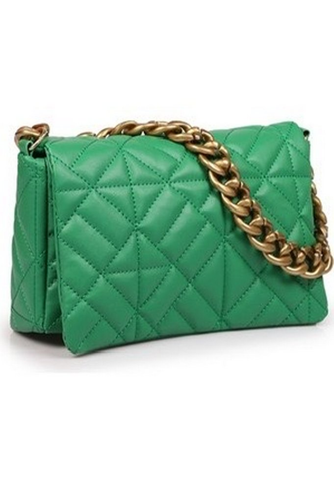 Yeşil Deri Zincir Detaylı Kadın Çanta - Görsel 3
