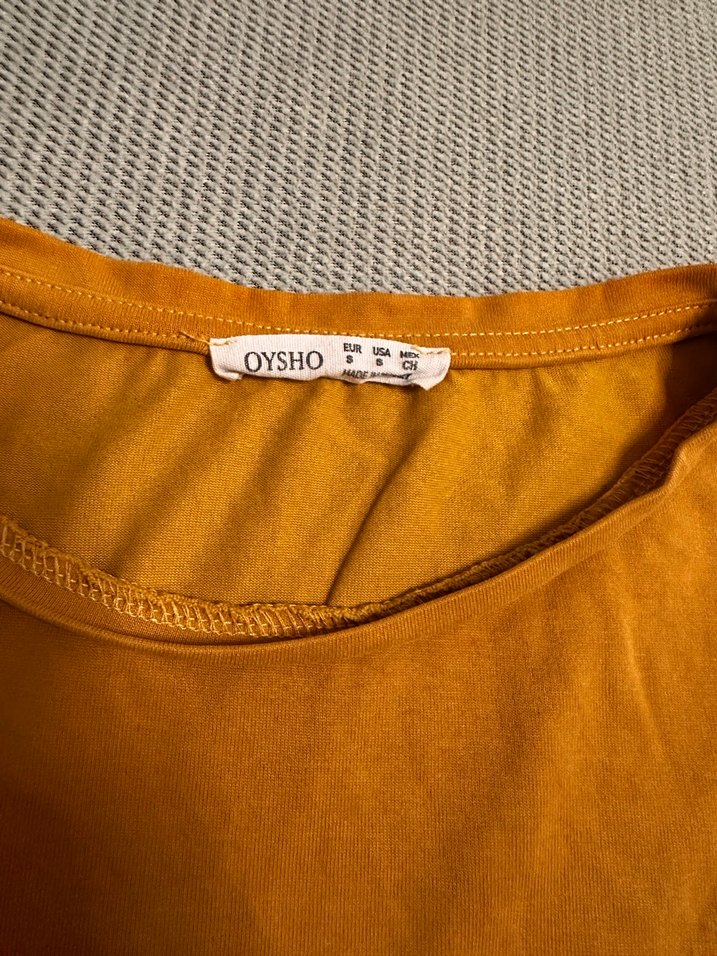 Sarı Kısa Kollu Hamile Tişörtü - Görsel 2