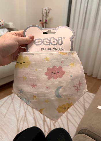 Pembe Baskılı Bebek Mama Önlüğü - Görsel 3