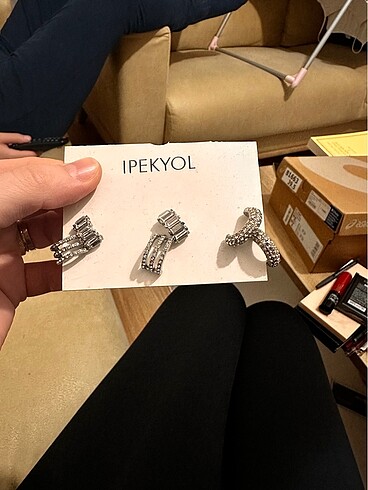 ipekyol İpekyol üçlü küpe