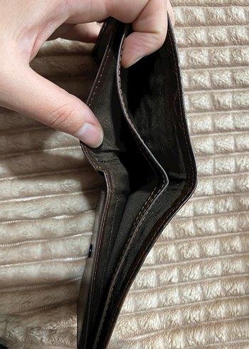 Kahverengi Yılan Derisi Desenli Erkek Cüzdanı - Görsel 6