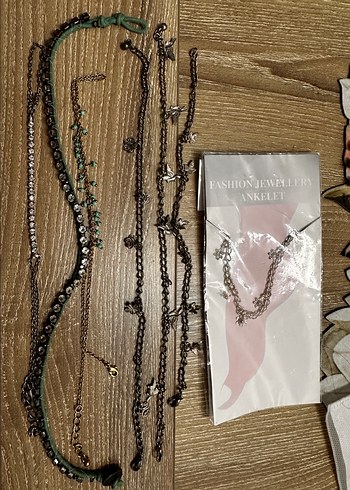 Turkuaz Yılan Desenli Zincir Detaylı - Görsel 2