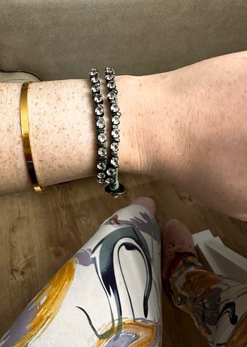 Turkuaz Yılan Desenli Zincir Detaylı - Görsel 6