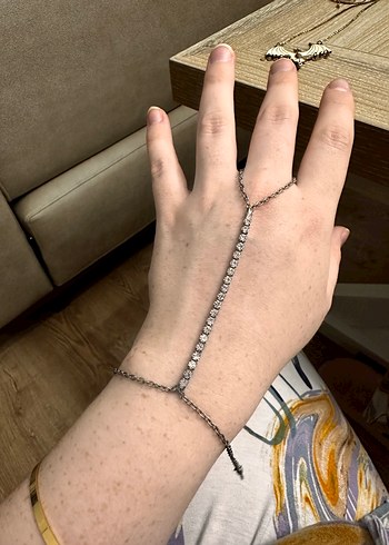 Turkuaz Yılan Desenli Zincir Detaylı - Görsel 4