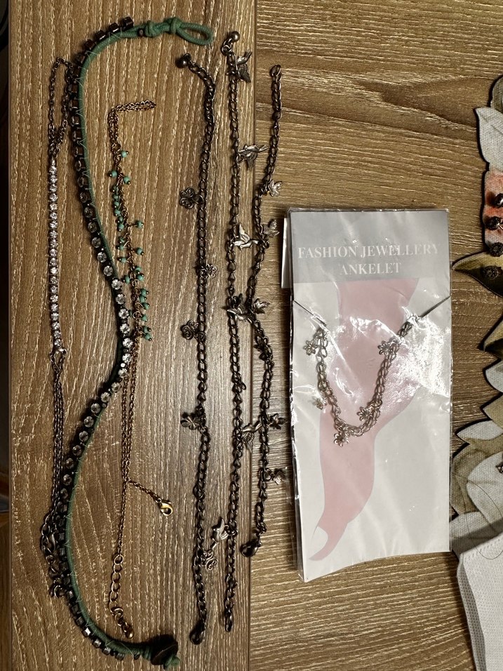 Turkuaz Yılan Desenli Zincir Detaylı - Görsel 2