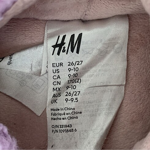 H&M Hm çocuk ev patiği