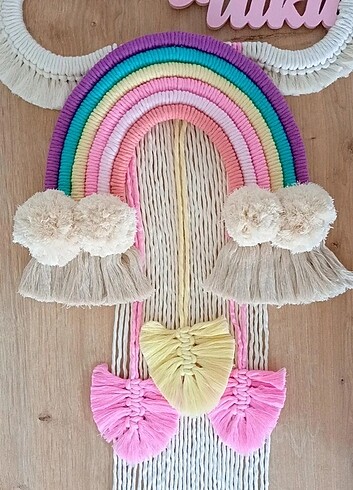 Tasarımcı Makrome bebek kapı süsü