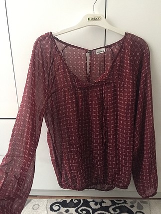 38 Beden bordo Renk Şık bluz