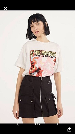bershka kargo etek