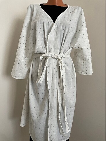 Keten kimono pareo kaftan