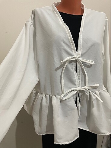 Pinterest bağcıklı fırfırlı kimono bağlamalı büzgülü bluz çzel d