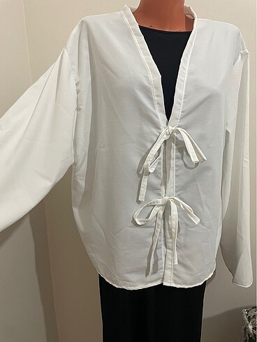 Bağcıklı bluz özel dikim pinterest bağlamalı kimono kimona beyaz