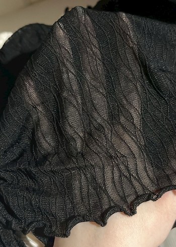 shein madonna yaka crop - Görsel 3