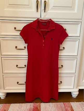 Us polo midi yazlık polo elbise