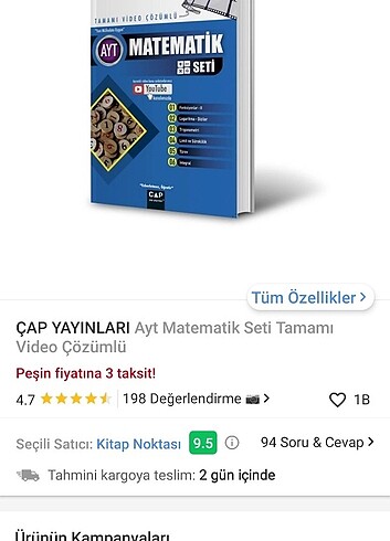 Çap ayt set 