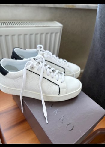 Beyaz vakko sneakers - Görsel 5