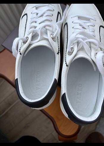 Beyaz vakko sneakers - Görsel 3
