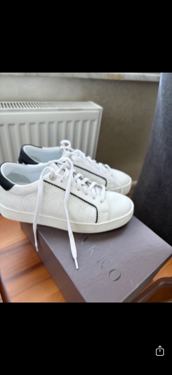 Beyaz vakko sneakers - Görsel 5