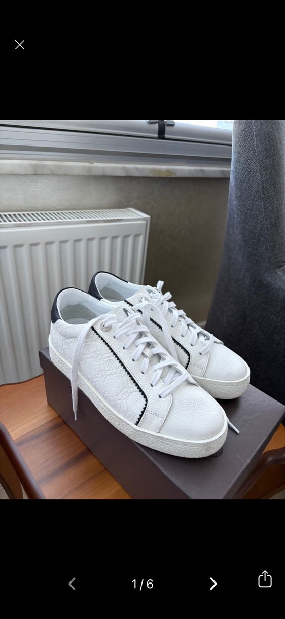 Beyaz vakko sneakers - Görsel 2