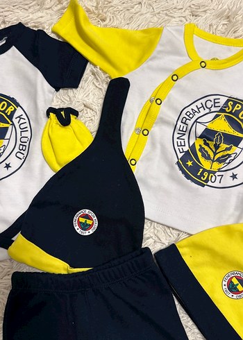 Yenidoğan Beden Fenerbahçe Bebek 7 Parça Sarı Siyah Set