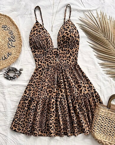 Leopar elbise