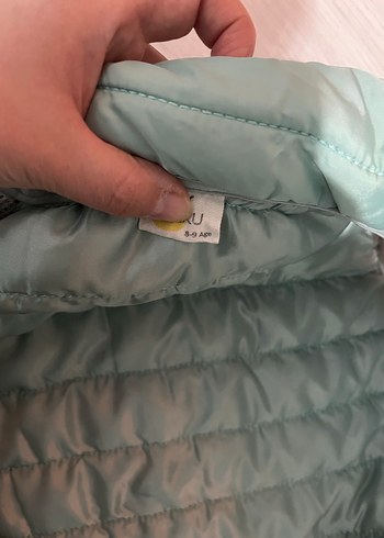 Kız Çocuk Turkuaz Fermuarlı Yelek - Görsel 4