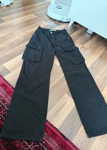 Bershka Siyah Kargo Pantolon